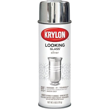 Krylon LOOKING GLASS 6 Oz. Reflective Spray Paint, Silver 9033